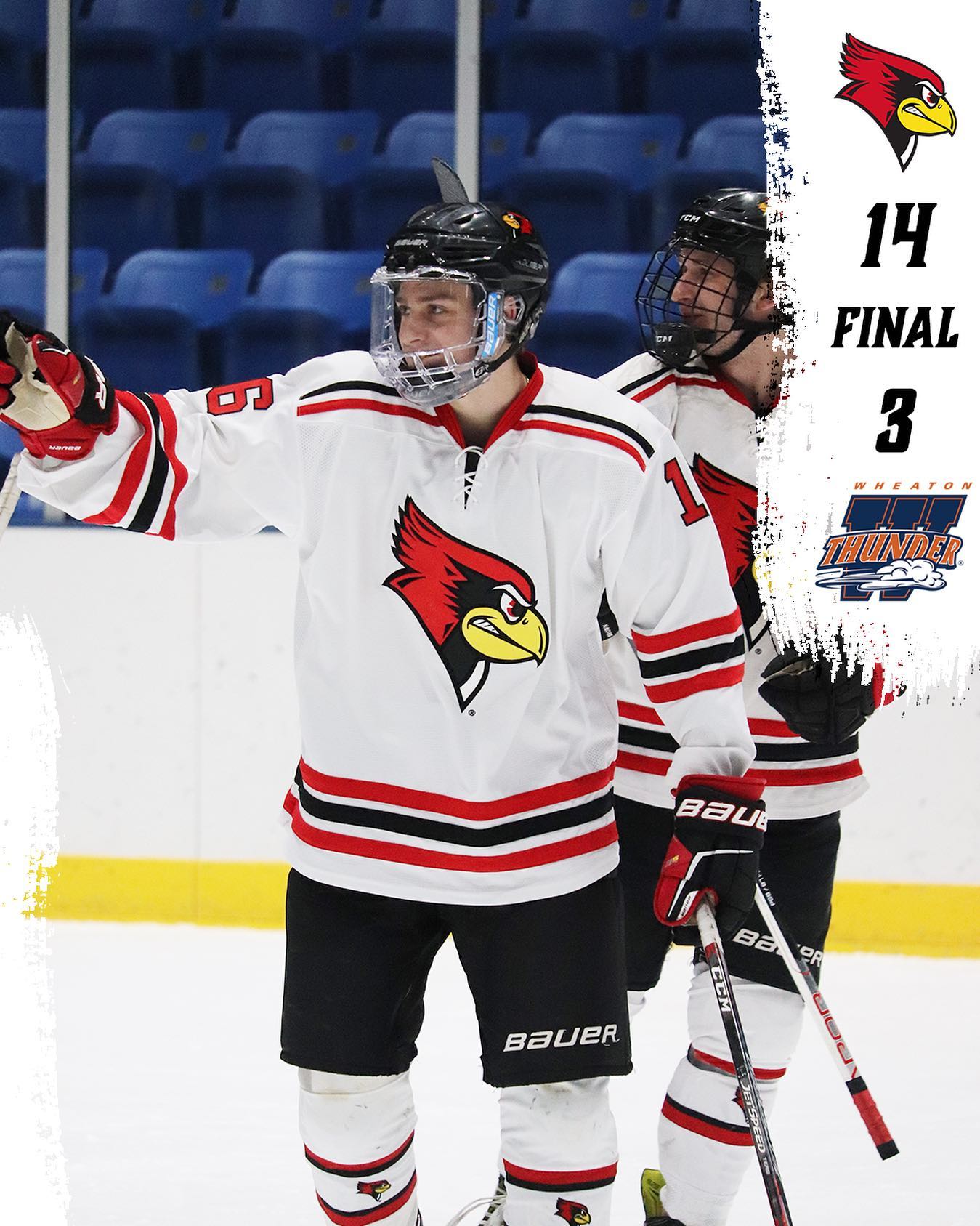 REDBIRDS WIN!!!! D3 gets a high scoring victory against Wheaton. Mike Maggos and Matt Hurtado both collect hat tricks. 

#hereforgood #rollbirds